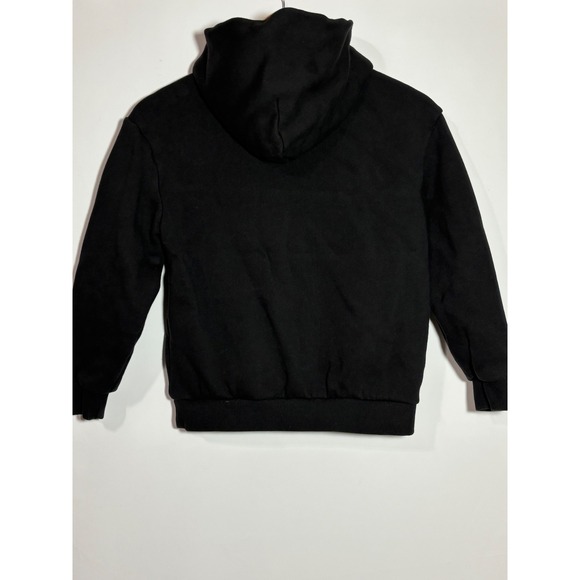 The Tortured Poets Department Taylor Swift Embossed Logo Black Hoodie Youth M - Picture 2 of 9